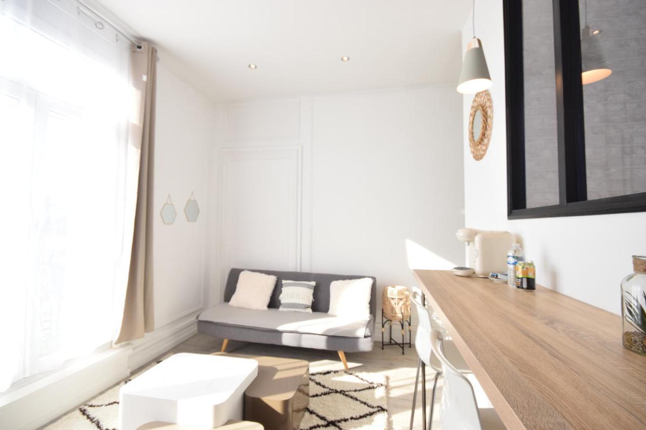 Chic Appart Design - Hyper Centre - Tramway - Free Wifi - Lerelaisdodile12 瓦朗西纳 外观 照片